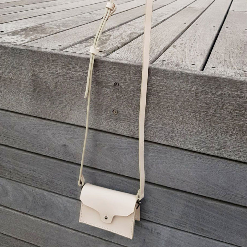 Leather Mini Bag / Cream